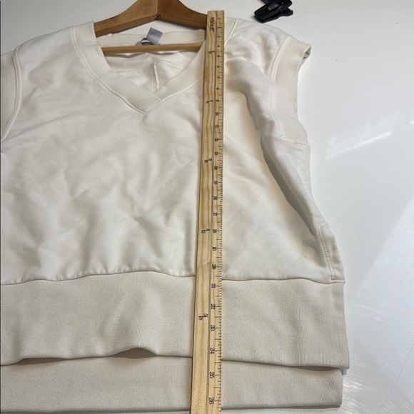 Athleta Retroterry V-Neck Sweatshirt Tee Size XS - Picture 6 of 7